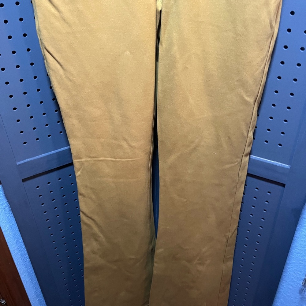 Betabrand Mustard Yellow Ponte Pants - Picture 3 of 7